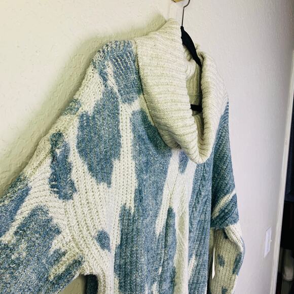 PILCRO ANTHROPOLOGIE SPOTTED‎ TURTLE COWL NECK OVERSIZED KNIT RIBBED NWT - Picture 8 of 14